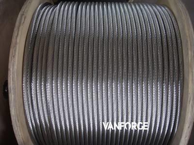 7x7 High Breaking Load SS Wire Rope , Stainless Steel Strand For Marine Industry