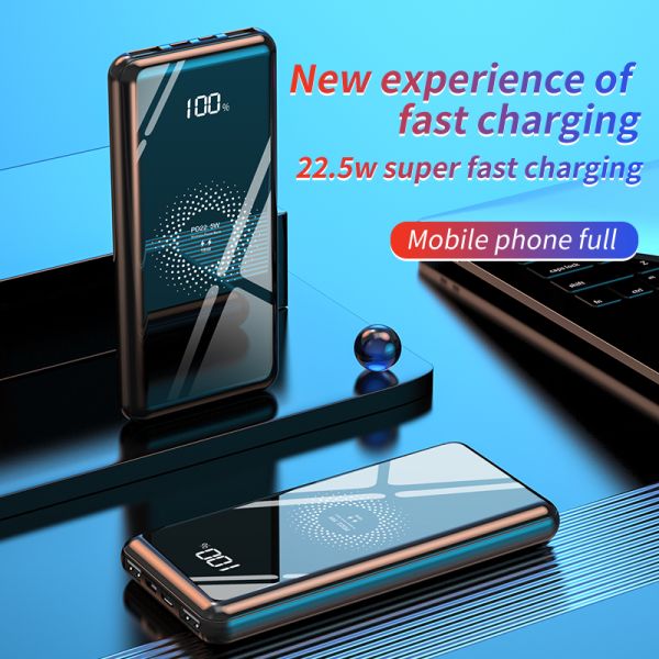 New Fast Charge QC3.0 PD Power Bank 10000mAh Wireless Powerbank Mobile Power Supply