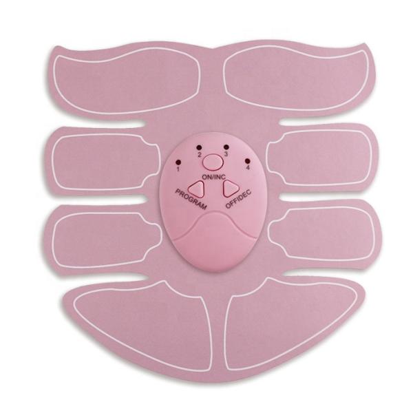 Black Pink Home Fitness Equipment , ABS Abdominal Muscle Stimulator