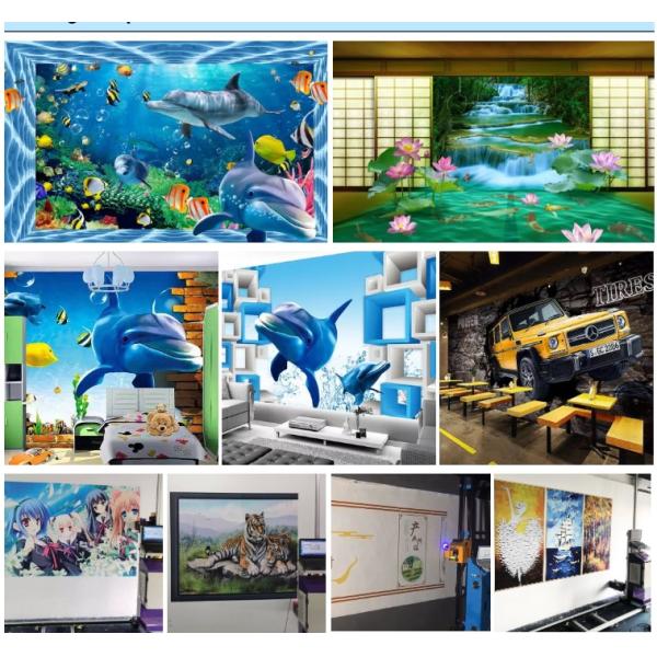 принтер стены 3D 1920X1080 120W 30sqm/h CMYK вертикальный