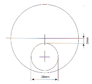 Semi Finished 1.56 Index Lenses Round Top AR Coating 42 Abbe Value
