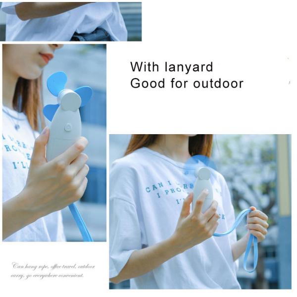 Strong Wind Personal Handheld Fan Battery Operated Small Lightweight Mini Pocket Size