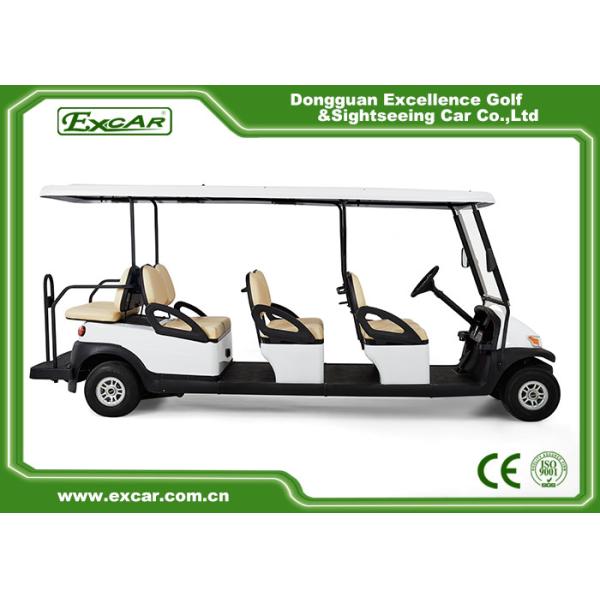 8 Seater Aluminum Chassis 48V Golf Cart 114MM Grounding Clearance