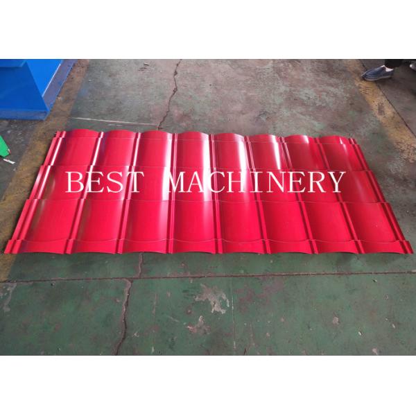 Color Coated Galvanized Steel Roof Sheet Forming Machine In Glazed Roofing Q Tiles