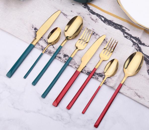 NC003 Stainless Steel Colorful Flatware/Colorful Cutlery Set/Wedding Set