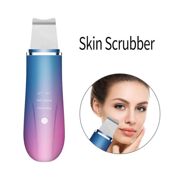 Handheld Portable Ultrasonic Scraper Facial Beauty Device Ion Skin Scrub