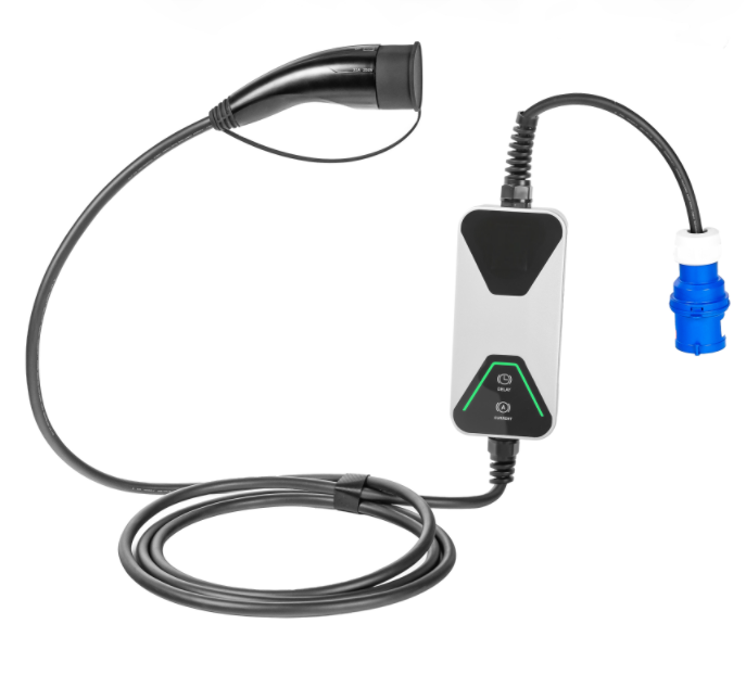 Sixpence Portable Type 2/Type 1 Charging Cable UK 3 Pin Adjustable Current 6-16A 5m for All Type 2 EVs/PHEVs