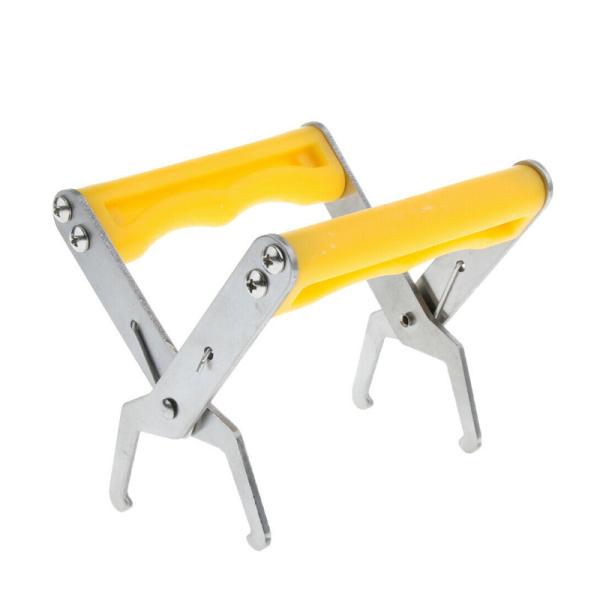 Durable Apiculture Beehive Tools Yellow Beekeeping Frame Grip With Plastic Handle