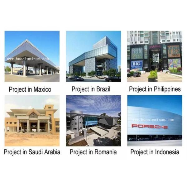 Weather Resistant Curtain Wall Panel , 2000mm Aluminium Exterior Cladding