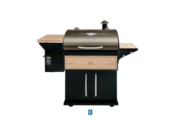 Powder Coated Wood Pellet Barbecue Grills Hopper Smoke Free Easily Assembled