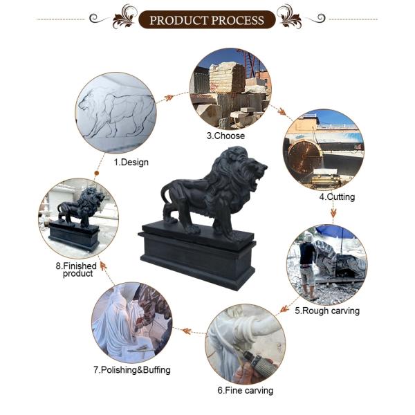 Natural Stone Outdoor Granite And Marble Stone Sculpture Customized Size