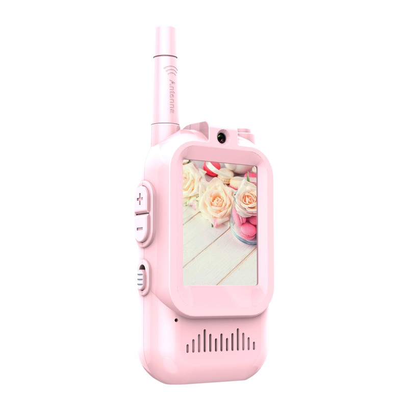 Portable Children Walkie Talkie for Kids 2 Pack in Set with 2 Inch Screen Video Intercom Photo Game Music As Christmas Gifts