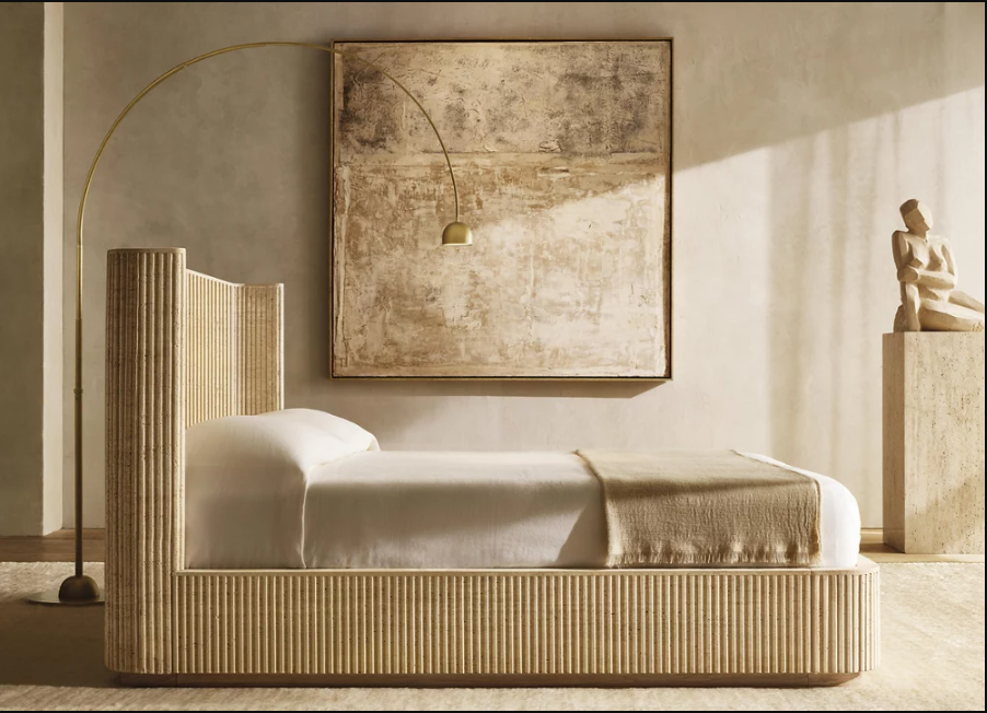 Nordic Design Copper Body Floor Lamp with LED Uplight and Farmhouse Style for Home and Hotel