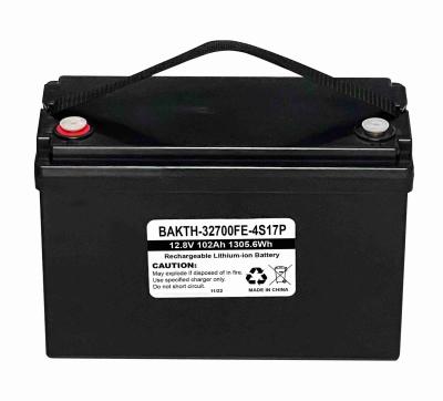 Cycles longs Batterie lithium-ion haute puissance 12V 100Ah Protection PCM intégrée