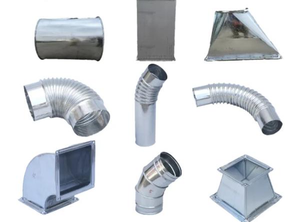 Industrial Galvanised Ventilation Ducting 0.5mm-2.0mm Thickness