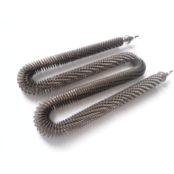 Stainless Steel Electric Finned Tubular Heater For Drying / Heat Treating