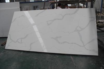 P8106 Bacteria Resistant Calacatta Quartz Countertops Lemon Juice Acid Resistant