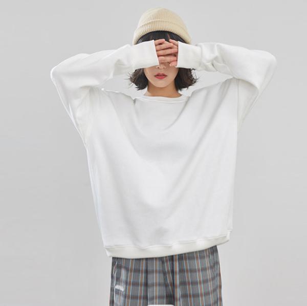 Women Blank Oversized Sweatshirts Unisex Premium Blank Crewneck Sweatshirt