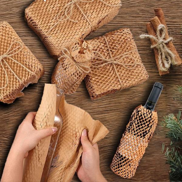 GDCX Eco Friendly Packaging Honeycomb Honey Comb Paper Roll Honeycomb Wrapping Paper Roll Honeycomb Craft Paper White