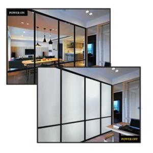 Обеспечение секретности белое PDLC заморозило Switchable стекло фильма для конференц-зала