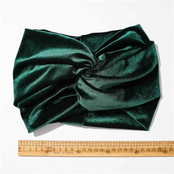 Women golden gray pink velvet wide hair bands bag warm cloth hair accessories cross - border elastic hoop