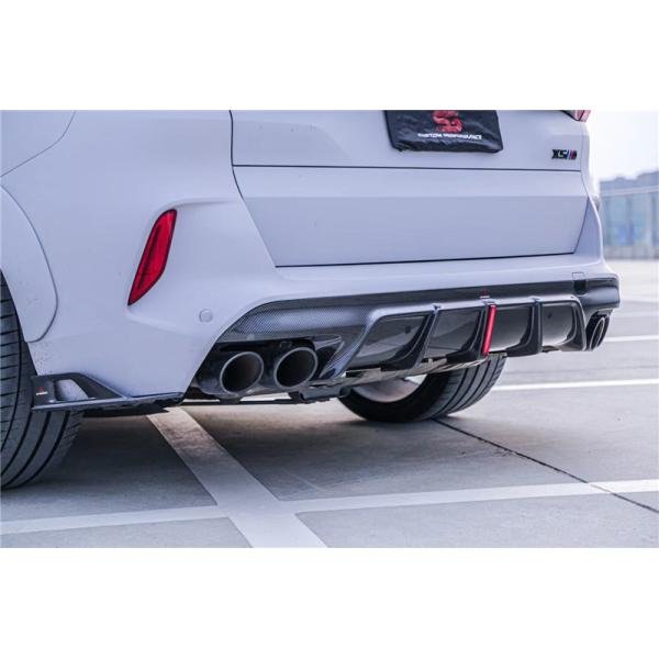 Compartimientos para automóviles Kit de carrocería de fibra de carbono para BMW X5M X5M Capuchón de fibra de carbono X5M Frente de pala difusor spoiler X5M Kit de carrocería ancha