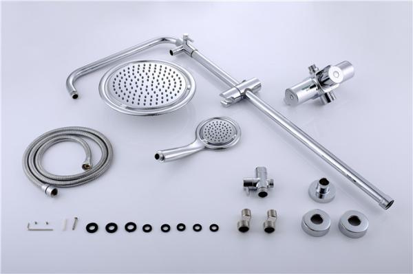 Copper Plating Bath Shower Accessories Rotatable 304 Stainless Steel Concealed