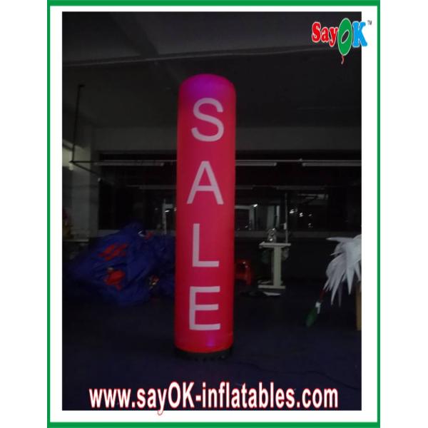 Advertsing H2m Inflatable Lighting Decoration , Nylon Cloth Lighting Pillar