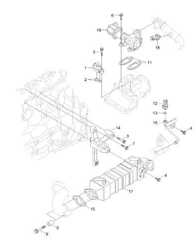 2872858 датчик Temp температуры 4954250 выхлопных газов для частей экскаватора Hyundai запасных