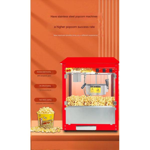 500*300*600 Most Popular Popcorn Making Machine for Raw Material Corn Oil Sugar