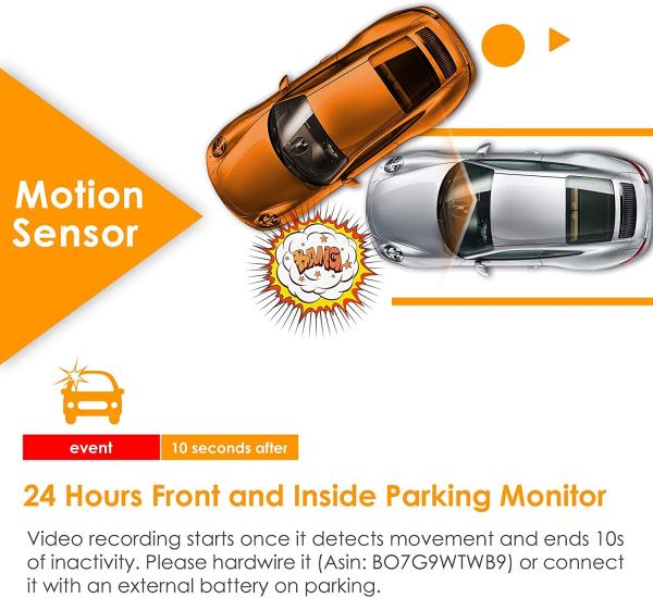 1080P Wireless 24V WDR Truck Dash Cam 7 Inch Full Color G sensor