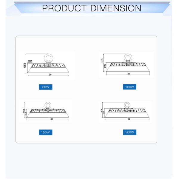 Промышленные света залива СИД UFO 100w 150w 200w 250w 300w высокие