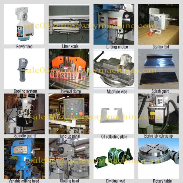 VERTICAL Turret Milling Machine M330A with R8 Spindle Taper and 330x1370 Table Size