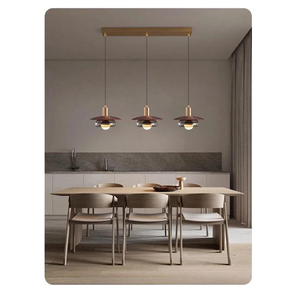 Glass Lampshade Bedroom Living Room Hanging Lights Vintage Led Glass Pendant Lamp Fixture (WH-VP-340)