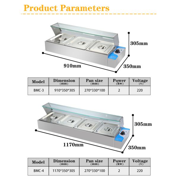 Стеклянная крышка Электрический отапливатель для пищи