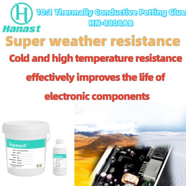 RTV Silicone Potting Compound HN-8808A/B - Transparent, High Insulation for Visual Inspection