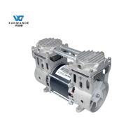 Cabeça do compressor de ar 350W Bomba de vácuo sem óleo Fluxo máximo 75L/min Motor de pistão de dois cilindros
