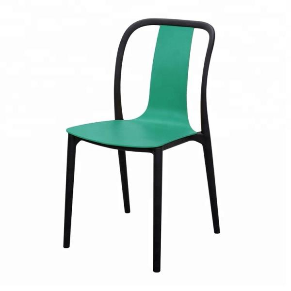 Colorful Plastic Dining Room Chairs , Anti Slip Plastic Office Chair