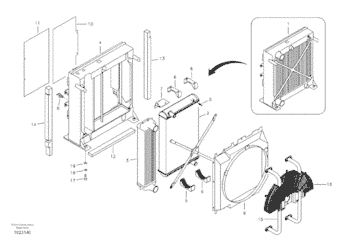 VOE11110705 11110705 Water Tank Radiator Core ASS'Y For Vo-lvo EC290B