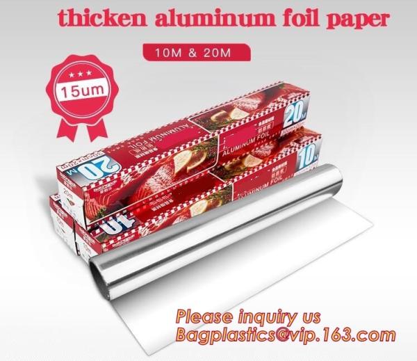 Eco Friendly Household 11micron Hamburger Wrapping Aluminium Foil Roll For Food Packaging Wrapping Foils, Embossed Alumi