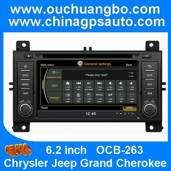 Ouchuangbo Car GPS Navi for Chrysler Jeep Grand Cherokee Auto DVD Radio Bluetooth HD Screen S100 System OCB-263
