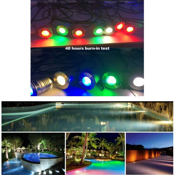 IP68 3W at 280LM Underwater led lights, stainless steel material, 45° beam angle