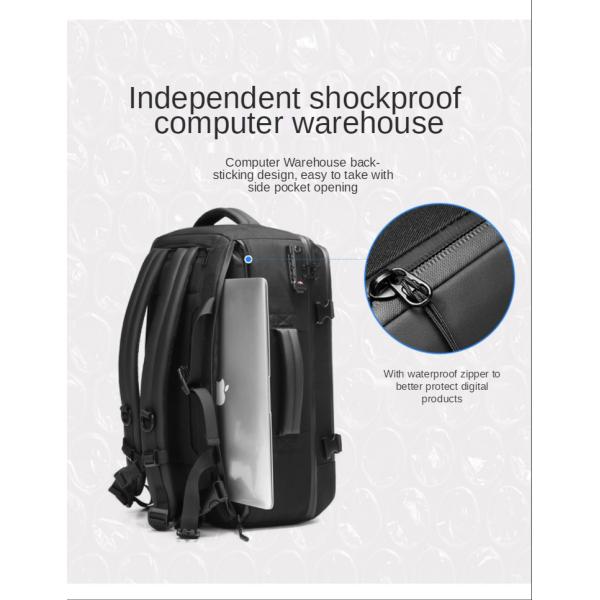 Polyester Lining Business Backpack with Large Capacity and Waterproof Oxford Material