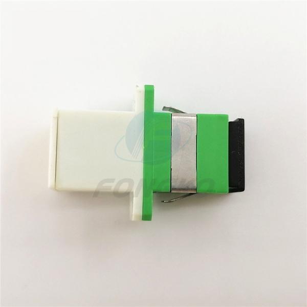 Adaptadores autos blancos de la metralla del metal de Shell del verde del obturador de SX con el adaptador de la fibra óptica del reborde SC/APC
