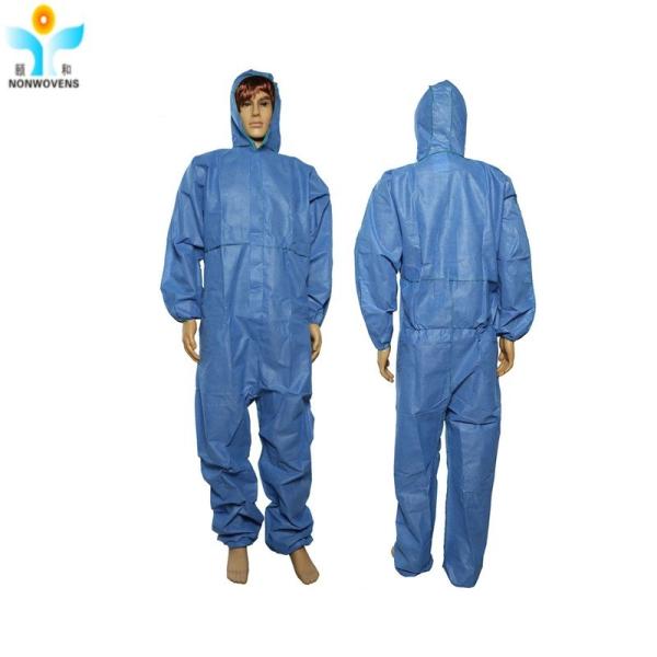 High Fluid Resistance Disposable Protective Wear PP SMS Without Shoe Cover