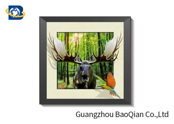 High Definition 3D Image Lenticular Printing Services Decorative Animal Design