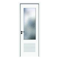 Juye WPC porta de vidro impermeável e elegante portas internas de vidro para escritórios modernos