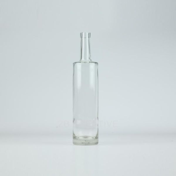 Cork Top Empty Glass Spirit Bottles For Brandy 650g 750ml High White CY-877