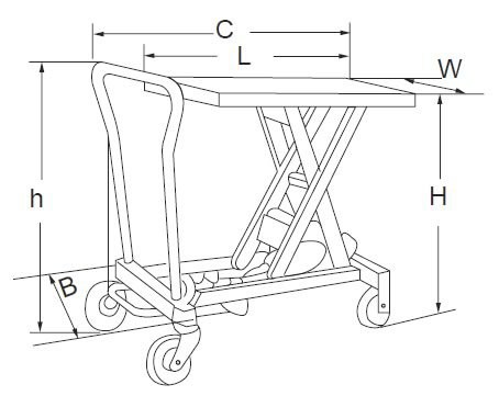 Электрический гидравлический двойник Scissor тележка 56