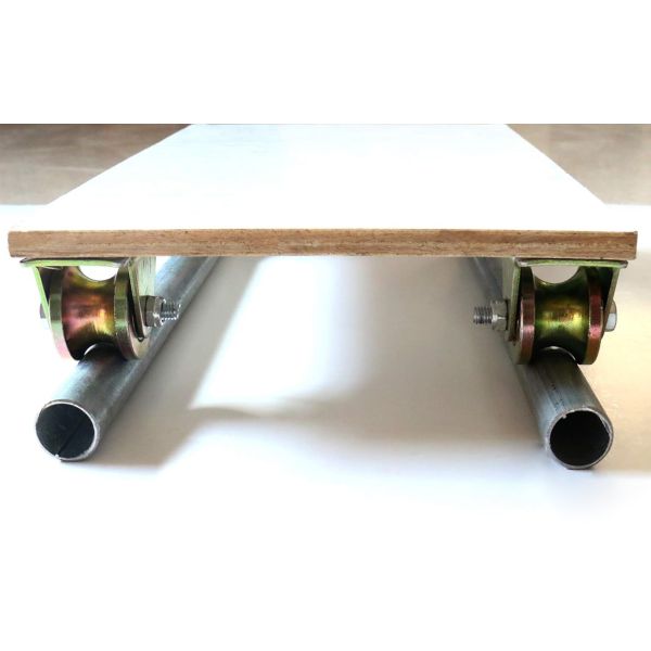 Heavy Duty Rigid Caster Wheel with Bracket U Groove Track Roller